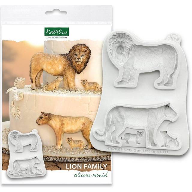 Billede af Katy Sue Lion Family, Silikone Form Udstikker