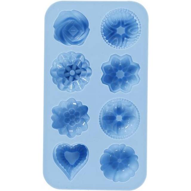 Billede af Creotime Silikoneform, små sandkager, hulstr. 40x45 mm, 25 ml, 1 stk